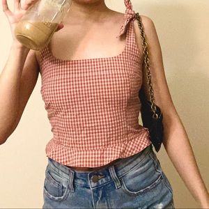 Mini Gingham Tank Top